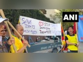 "China out of Tibet now": Tibetan activists protest outside UN, call for global support