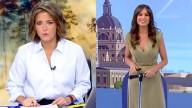 María Casado se atraganta en directo en 'Informativos Telecinco' y tiene que ser rescatada por Carmen Corazzini