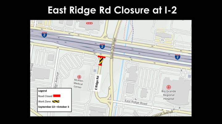 Ridge Road in McAllen to close for...