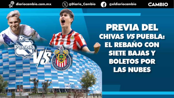 Precios por los cielos y siete ausencias clave: así se juega el Club Puebla vs Chivas