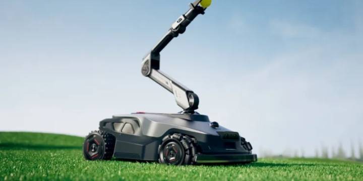 Este robot no solo corta el césped, también recoge frutas y juega con los perros