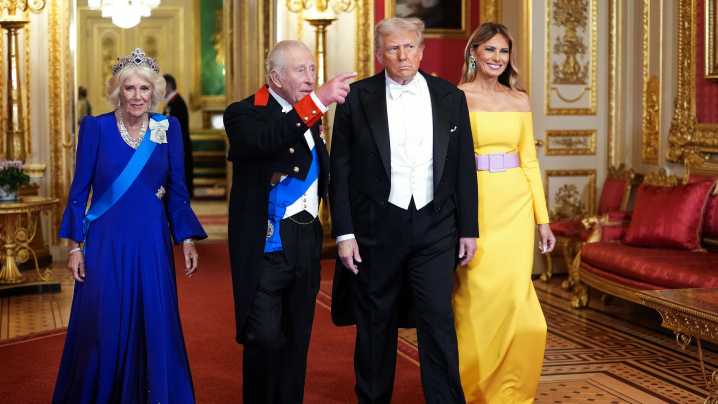 Bold Color Combos and Big, Big Tiaras: What the Trumps and Royals Wore to the State Banquet at Windsor Castle
