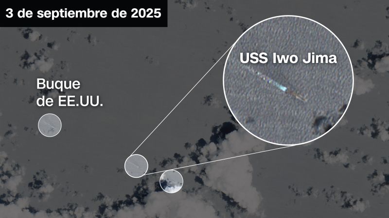 Imágenes satelitales muestran dónde están algunos de los buques de EE.UU. desplegados en el Caribe