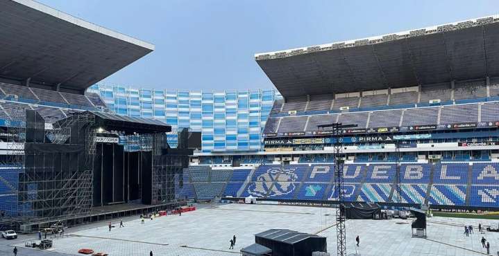 Escenario de Shakira en Puebla listo: detalles de los conciertos en el Cuauhtémoc