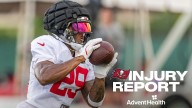 Eagles-Buccaneers Injury Report Sept.26: Izien and Evans Ruled Out, Four Questionable