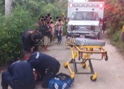 Accidente en Motul deja a motociclista con posible traumatismo craneoencefálico