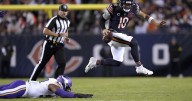 Bears QB Caleb Williams checking his footwork and passing fundamentals before facing the Lions