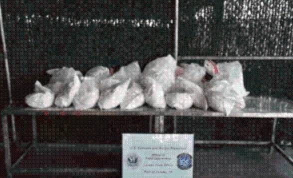 Oficiales de la CBP incautan más de $3.3 millones en narcóticos fuertes en el Puente del Comercio Mundial