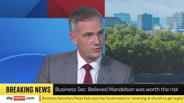 Peter Kyle: Government Knew of Mandelson's "Strong Relationship" With Epstein