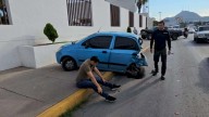 Deja fuerte choque un herido en calles del centro