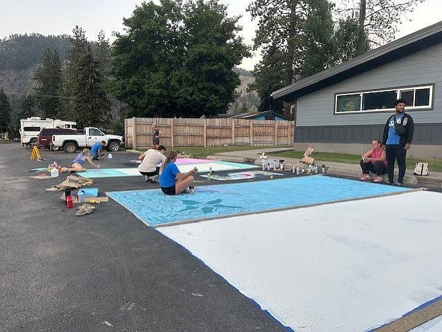 Superior High School seniors mark their spot