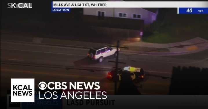 PIT maneuver brings stolen vehicle pursuit to end in Whittier