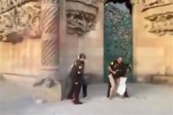 Lanzan activistas climáticas pintura a Sagrada Familia