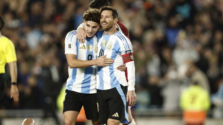 La  Selección goleó a Venezuela en lo que fue el último partido de Messi en el país