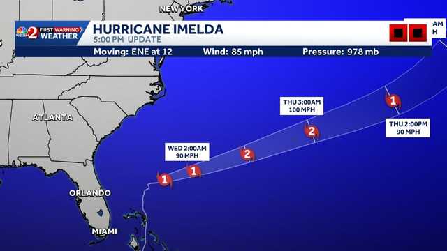 Hurricane Imelda: Maps, path, spaghetti models