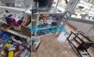 La Plata: armas, clientes y empleados encerrados, y gritos en otro violento a plena luz del día en un comercio
