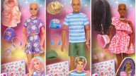 Barbie dolls with wigs help children with hair loss. See the line.