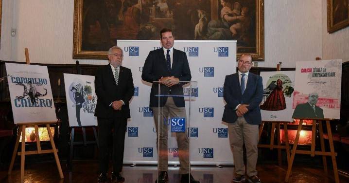 Homenaje a Otero Pedrayo, Castelao, Rosalía de Castro y Carvalho Calero con cátedras institucionales