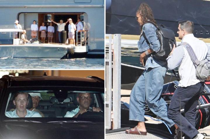 Obamas spotted on Spielberg's superyacht during Charlie Kirk memorial