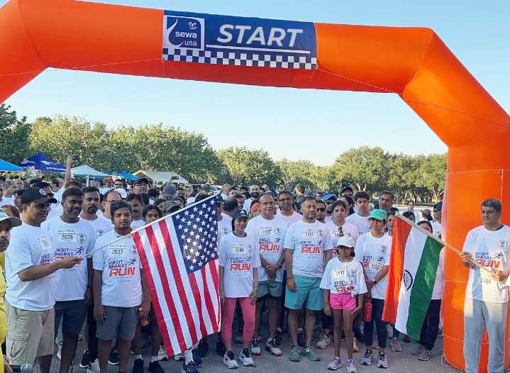 Viksit Bharat Run by Indian Consulate in  Houston draws over 900 participants