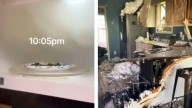 ¡Qué descuido! Joven puso a calentar un brownie en el microondas e incendió su casa