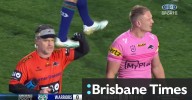 Video: Schneider rattled by brutal hit