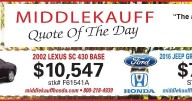 MIDDLEKAUFF AUTO GROUP * 
