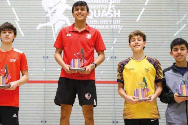 Perú logró cinco medallas en el segundo Panamericano Abierto de Squash