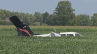 Forced landing in field near Wood County airport results in minor injuries to BGSU student pilot, FAA examiner
