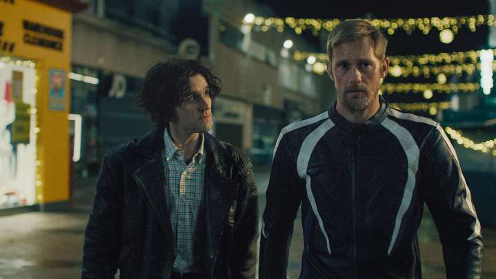 Alexander Skarsgård, Harry Melling talk 'Pillion', BSDM, awkward Sex