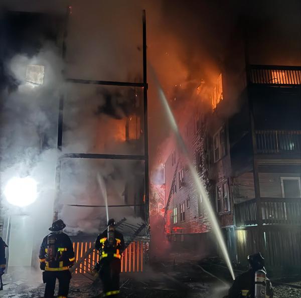 Early morning fires heavily damage homes at either end of Dorchester