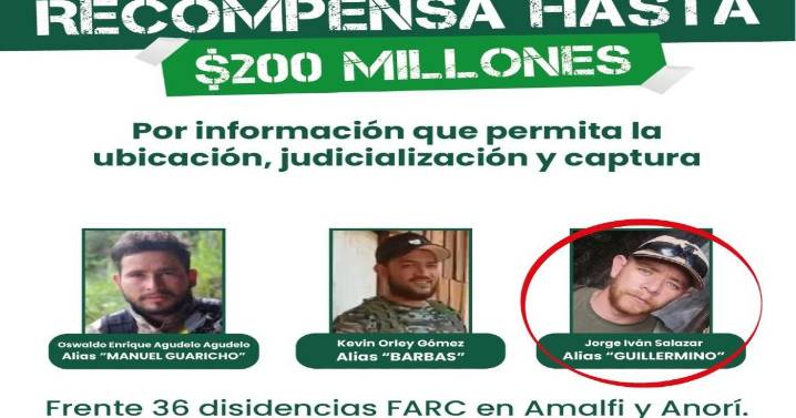Caen dos presuntos responsables del asesinato de 13 policías en Amalfi, Antioquia