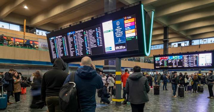 Man on Euston train spotted 'spitting popcorn at passengers'