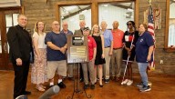 Braille American flag plaque honors veterans who have sustained near or total blindness