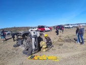 Caleta Olivia: accidente múltiple en la Ruta Provincial N° 12 dejó cinco personas hospitalizadas
