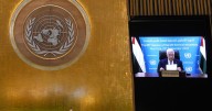 'Palestinians will not leave,' their president tells world leaders at UN in defiant, virtual speech