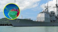Mapa muestra el despliegue militar de EEUU y Venezuela: Maduro acusa que 1.800 misiles apuntan a su territorio