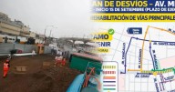 Cierre de calles por obras de la Vía Expresa Grau: este es el plan de desvío que se aplicará por 90 días