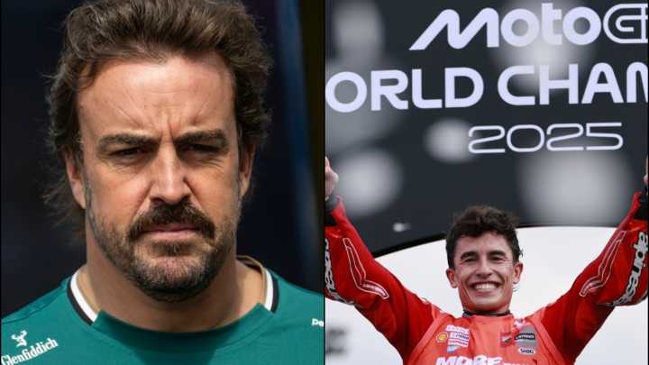 La genial felicitación de Fernando Alonso a Marc Márquez tras conquistar su séptimo mundial de MotoGP