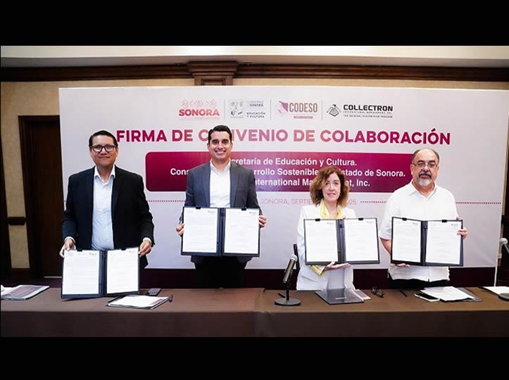 Participa UES en convenio de educación dual encabezado por la SEC y Collectron International Management