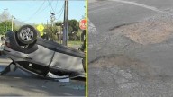 "Calle de la muerte": Vecinos de Maipú denuncian peligros por baches y hoyos que provocan graves accidentes