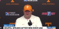 Heupel speaks after win over UAB