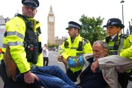 Police detain London demonstrators supporting banned group Palestine Action