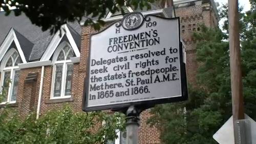 New historical marker unveiled at Raleigh's St. Paul A.M.E. Church:  'We had to right that wrong'
