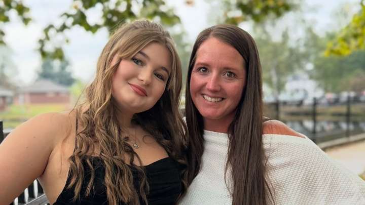 Teen Mom star Kristina Shirley shows off weight loss in skintight jeans in new photos at stepdaughter Leah's homecoming