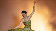 Urmila Matondkar, In An Emerald Green Lehenga, Is Ready For Dandiya Night