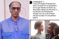 Snoop Dogg's rep says comment addressing criticism of LGBTQ members in films is fake