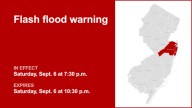 Update: Flash flood warning in place for Monmouth County Saturday night caused by thunderstorms