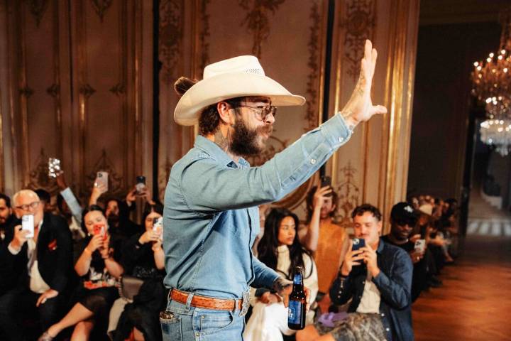 Proud Texan Post Malone Unveils New Fashion Line in Paris