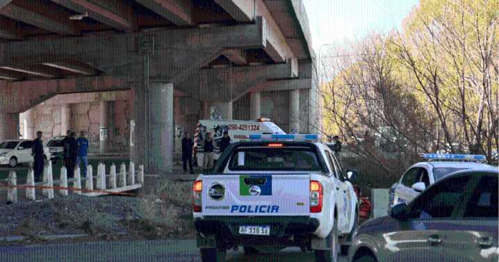 Mapa de la zona donde fue encontrado un cuerpo: gran operativo cerca de la Ruta 22, entre Huergo y Godoy